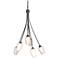 Flora 23.1" Wide 6 Arm Oil Rubbed Bronze Chandelier With Opal Glass