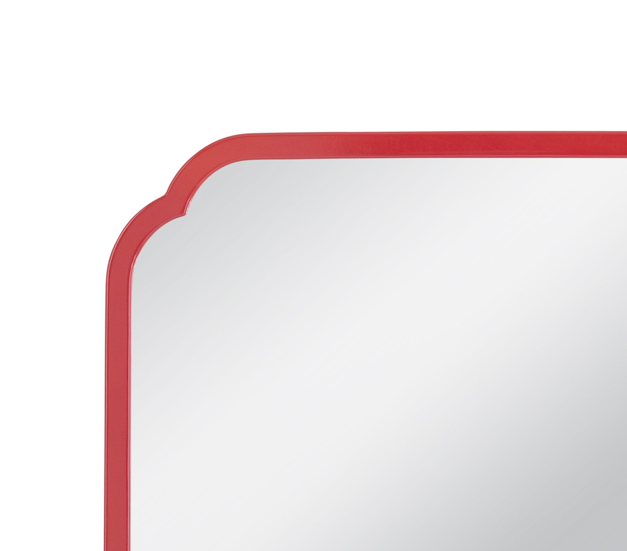 Image 3 Flora 30" x 30" Magenta Square Wall Mirror more views