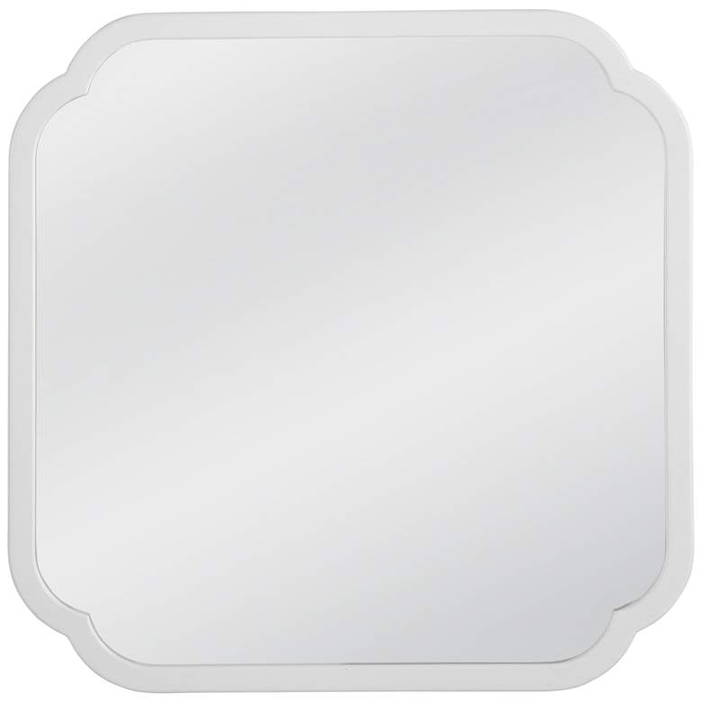 Image 1 Flora 30" x 30" White Square Wall Mirror