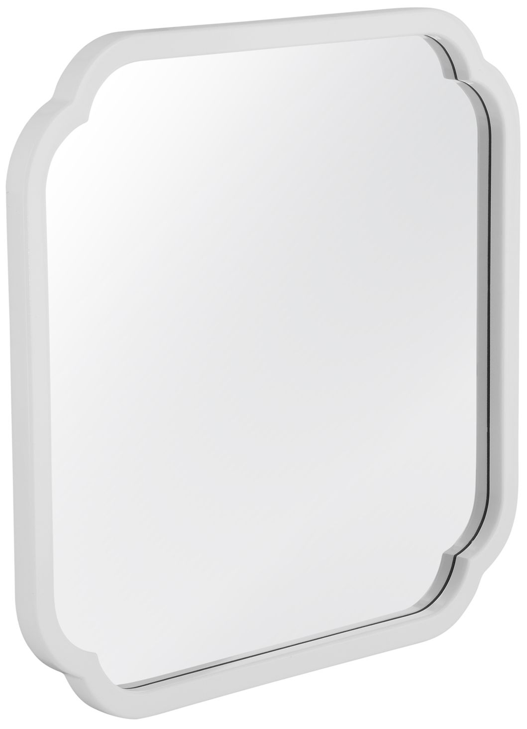 Image 2 Flora 30" x 30" White Square Wall Mirror more views