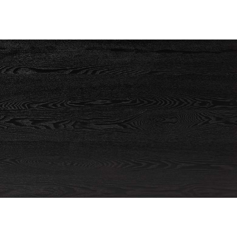 Image 3 Flora 59" Wide Black Rectangular Dining Table more views