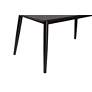 4_Flora 59" Wide Black Rectangular Dining Table more views