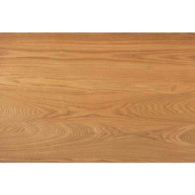 Image 3 Flora 59" Wide Natural Oak Rectangular Dining Table more views