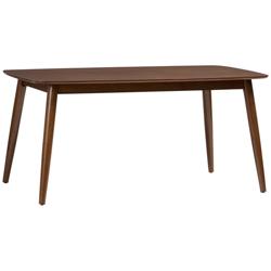 Flora 62 1/2&quot; Wide Oak Finish Modern Dining Table
