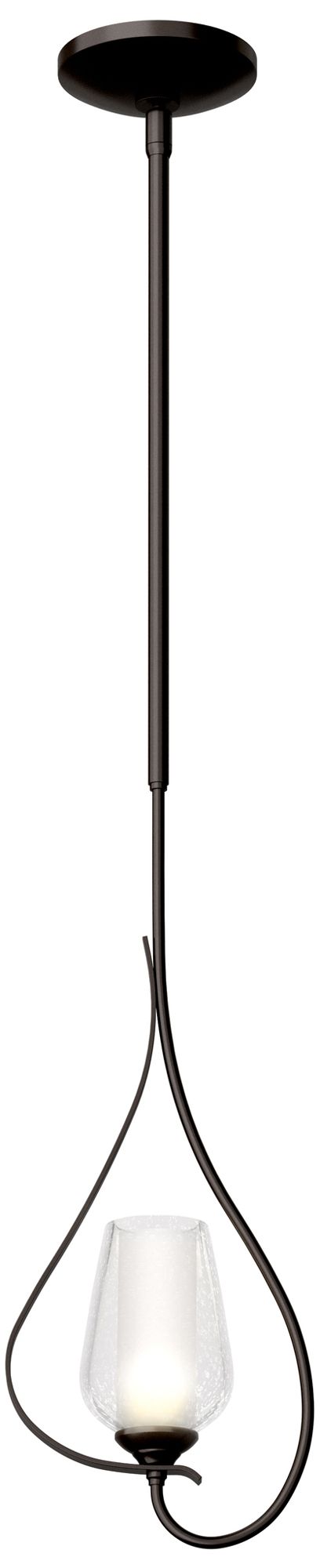 Flora 7 1/2" Wide Oil-Rubbed Bronze Mini Pendant - Made to Order