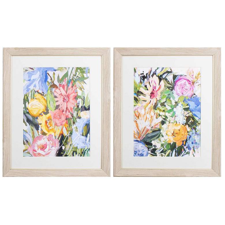 Image 1 Flora Botanic 19"W x 23"H Framed Art Set of 2