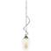 Flora Down Light Mini Pendant - Vintage Platinum - Opal & Seeded Glass