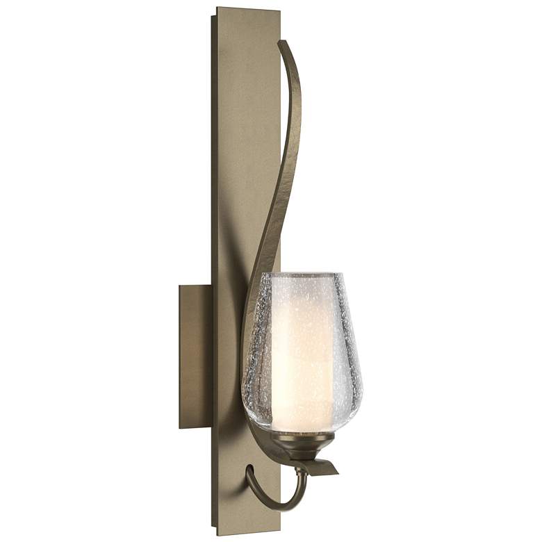 Image 1 Flora Low Sconce - Gold - Opal and Seeded Glass