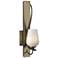 Flora Low Sconce - Gold - Opal Glass