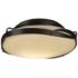 Flora Oil Rubbed Bronze Flush Mount With Opal Glass