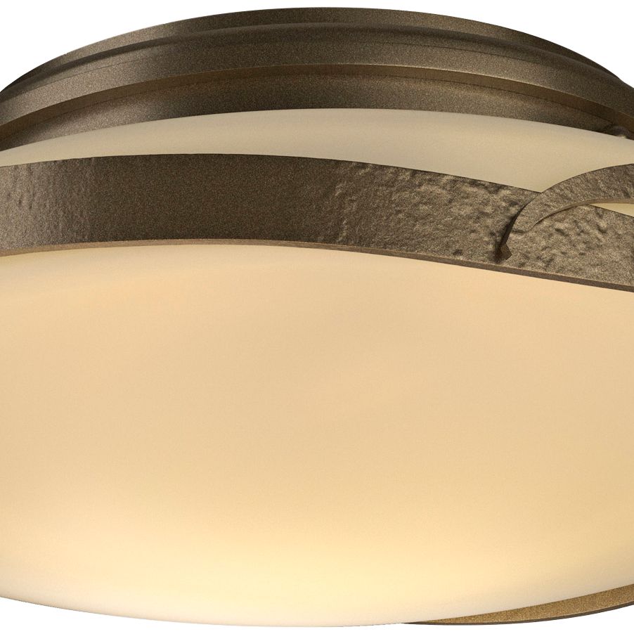 Image 2 Flora Soft Gold Flush Mount With Opal Glass more views