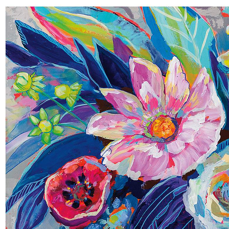 Image 3 Floral Array 40" Wide All-Weather Outdoor Canvas Wall Art more views