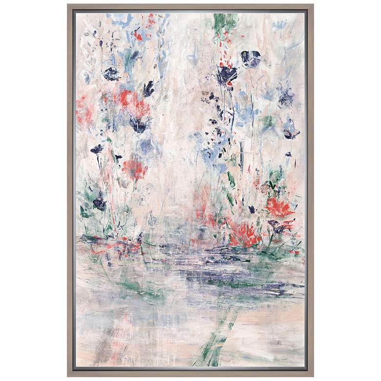 Image 1 Floral Aura 21 3/4 inch High Framed Canvas Wall Art