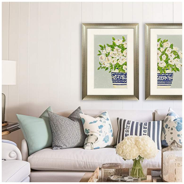 Image 4 Floral Balance I 31"W x 43"H Framed Art more views