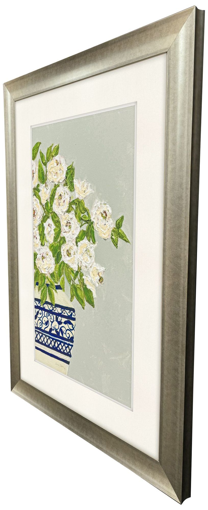 Image 2 Floral Balance II 31"W x 43"H Framed Art more views