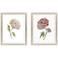 Floral Beauty I 33" High 2-Piece Giclee Framed Wall Art Set