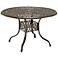 Floral Blossom Taupe 42" Outdoor Dining Table