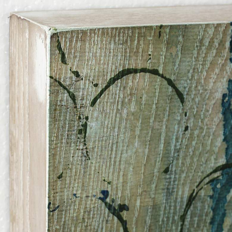 Image 7 Floral Circle 36" High Giclee Printed Wood Wall Art more views
