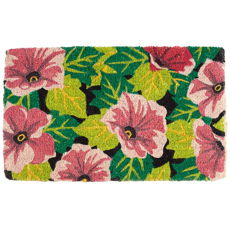 Image 1 Floral Coir Doormat