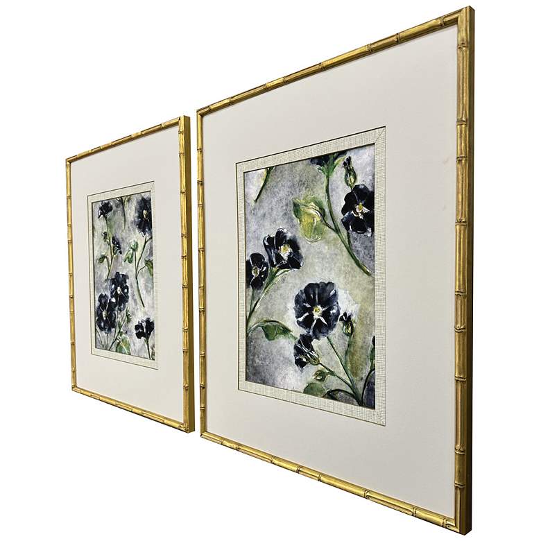 Image 2 Floral Dream 23"W x 27"H Framed Art Set of 2 more views