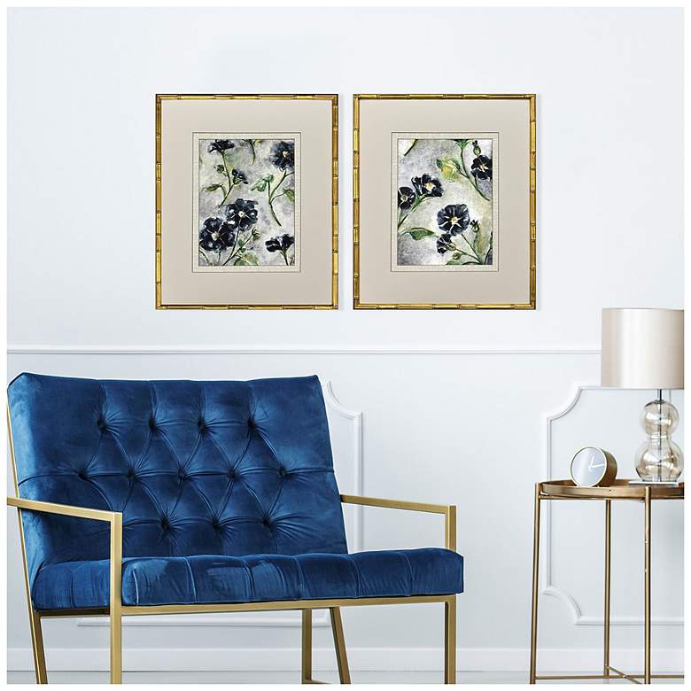 Image 4 Floral Dream 23"W x 27"H Framed Art Set of 2 more views