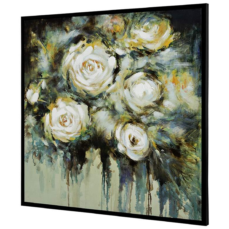 Image 5 Floral Dreams 39 1/2" Square Framed Canvas Wall Art more views