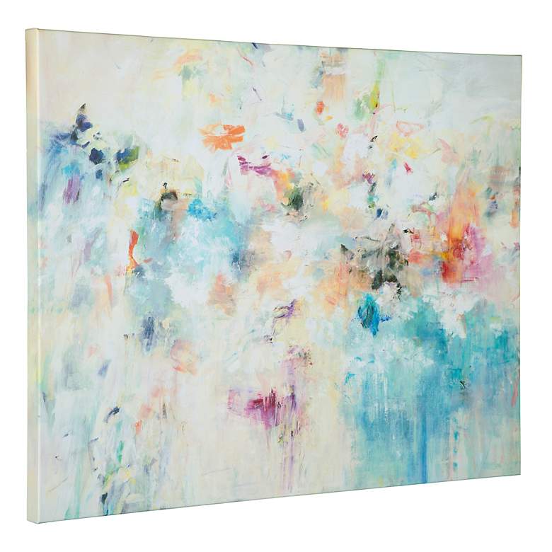 Image 4 Floral Dreams 40" High Frameless Giclee Canvas Wall Art more views