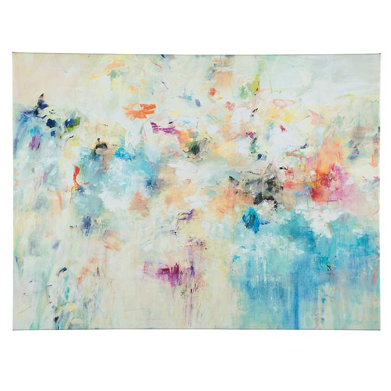 Image 5 Floral Dreams 40" High Frameless Giclee Canvas Wall Art more views