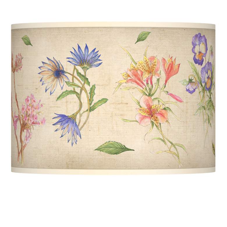 Image 1 Floral Fancy Giclee Glow Lamp Shade 13.5x13.5x10 (Spider)