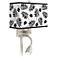 Floral Fern Giclee Glow LED Reading Light Plug-In Sconce