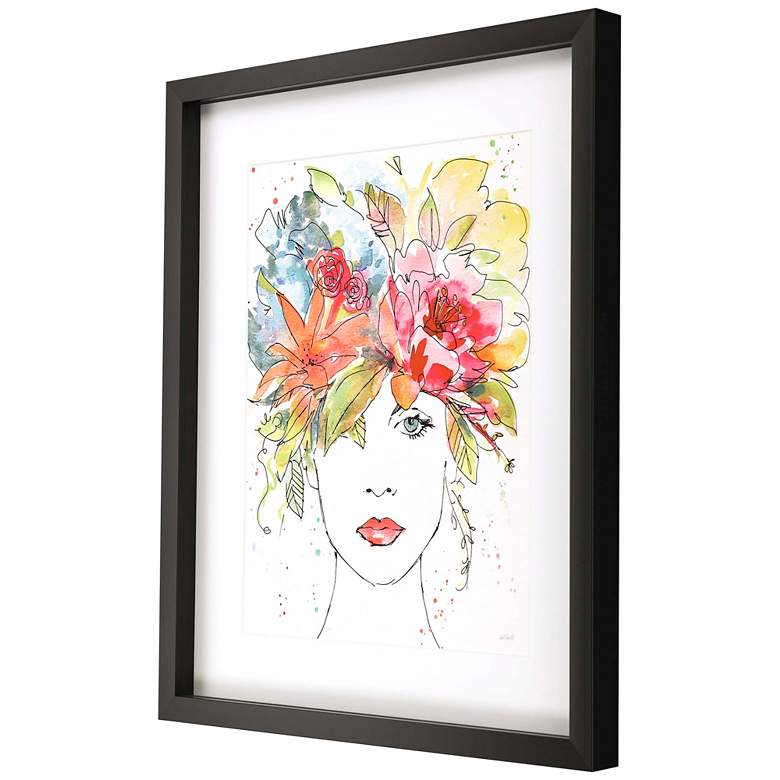 Image 4 Floral Figure I 39" High Framed Shadow Box Giclee Wall Art more views