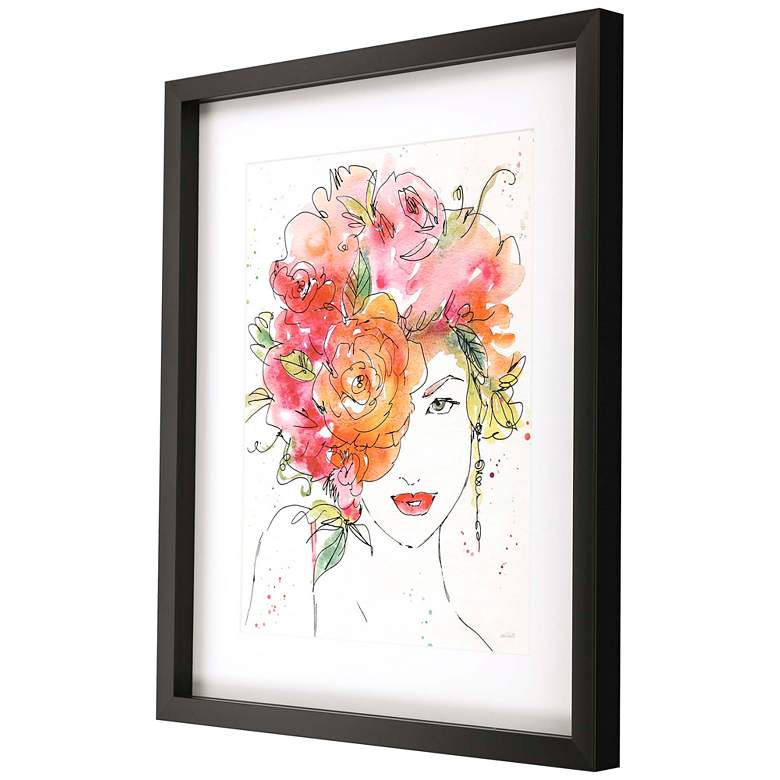 Image 4 Floral Figure II 39 inch High Framed Shadow Box Giclee Wall Art more views