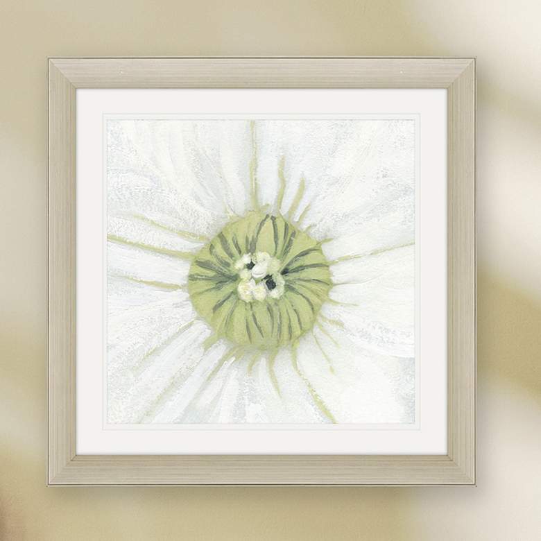 Image 2 Floral Fresh Center 27 inch Square Framed Giclee Wall Art