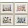 Floral Haven 23"W x 19"H Framed Art Set of 4
