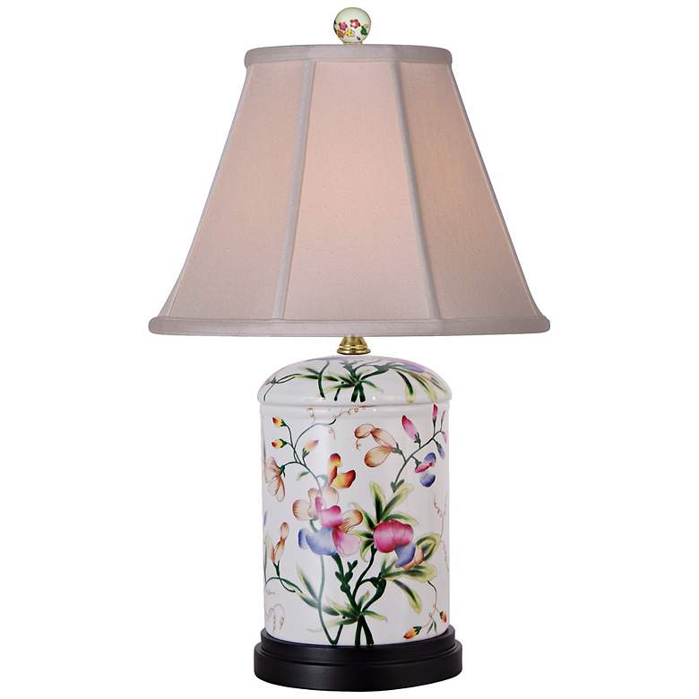 Image 2 Floral Jar 20 inch High Porcelain Accent Table Lamp