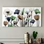 Floral Landscape 48" Wide Tempered Glass Graphic Wall Art in scene