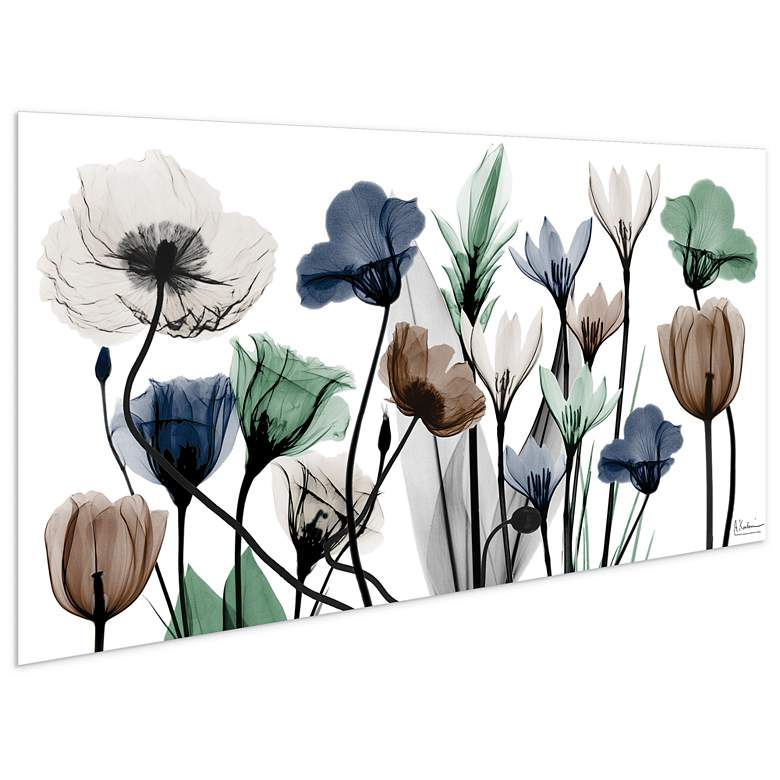 Image 5 Floral Landscape 48" Wide Tempered Glass Graphic Wall Art more views