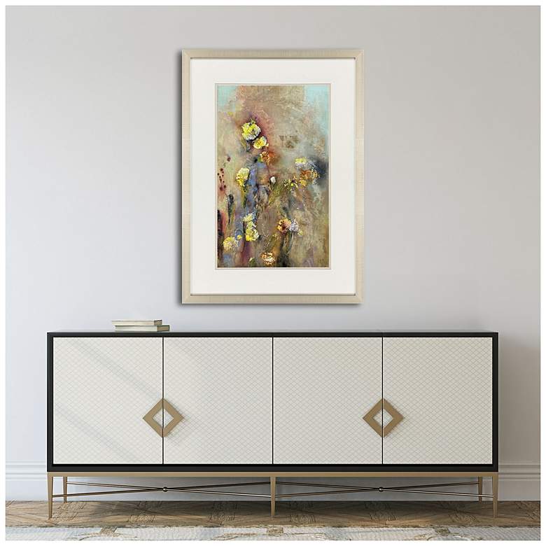 Image 4 Floral Life II 34"W x 49"H Transitional Framed Art more views