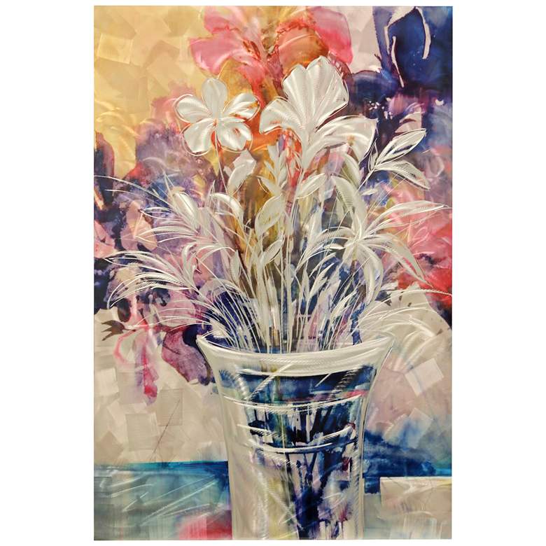 Image 1 Floral Multi-Color Chromatic 47 1/4" High Printed Wall Art