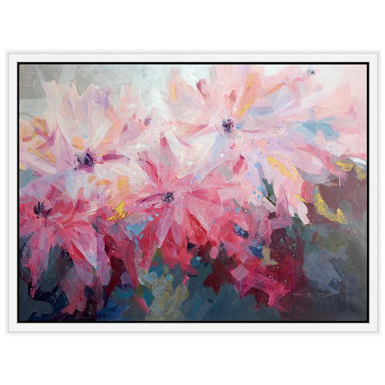 Image 1 Floral Ombre 40 In. by 40 In. Framed Art
