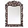 Floral Open Work Antique Bronze 20" x 29" Wall Mirror