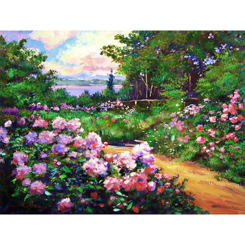 Image 1 Floral Path 20 inch Wide Impressionistic Giclee Wall Art