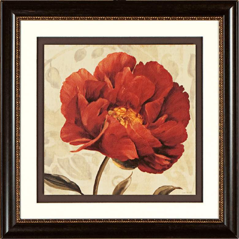 Image 1 Floral Romance II 19 1/4 inch Square Framed Wall Art