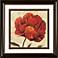 Floral Romance II 19 1/4" Square Framed Wall Art