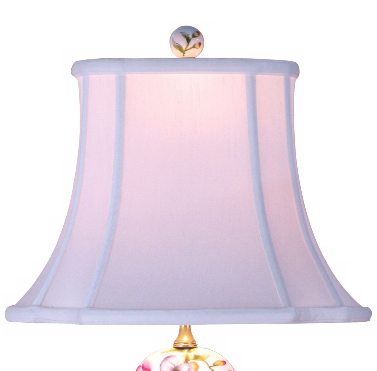 Floral Scalloped Porcelain Tea Jar Table Lamp G6984 Lamps Plus