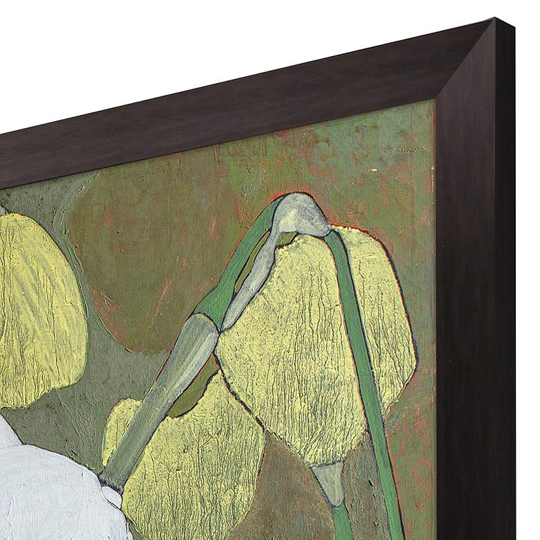 Image 4 Floral Shade 45" Wide Rectangular Giclee Framed Wall Art more views