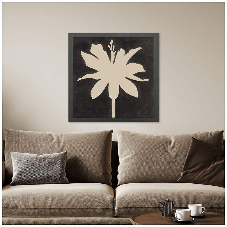 Image 4 Floral Silhouettes I 31"W x 31"H Contemporary Framed Art more views