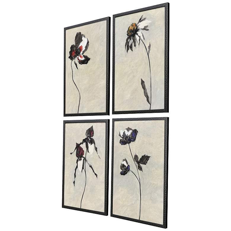 Image 3 Floral Sonnet 17"W x 25"H Framed Art - Set of 4 more views