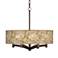 Floral Spray Ava 6-Light Bronze Pendant Chandelier