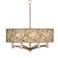 Floral Spray Ava 6-Light Nickel Pendant Chandelier